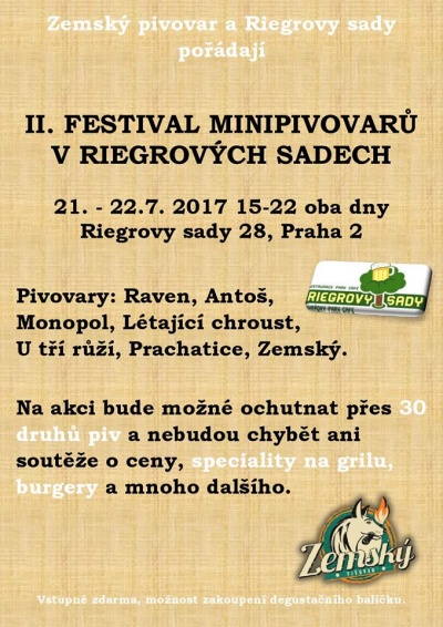 Festival minipivovarů v Riegrových sadech