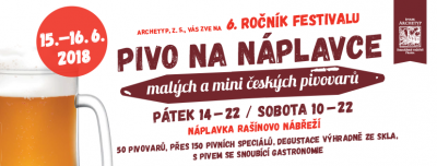 VI. ročník festivalu malých a mini českých pivovarů - Pivo na Náplavce 2018