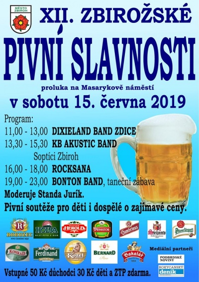 XII. zbirožské pivní slavnosti 2019