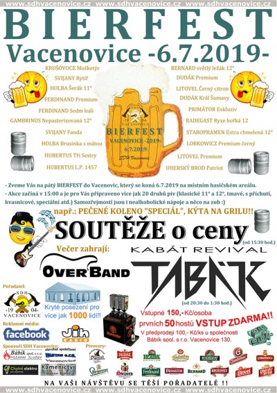 Bierfest Vacenovice 2019