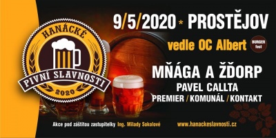 Hanácké pivní slavnosti 2020 - přesunuto