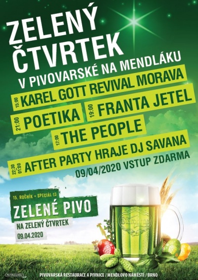 Zelený čtvrtek v Pivovarské na Mendláku 2020