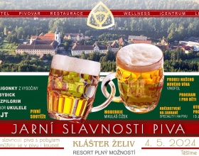 Jarní slavnosti piva v klášteře Želiv 2024